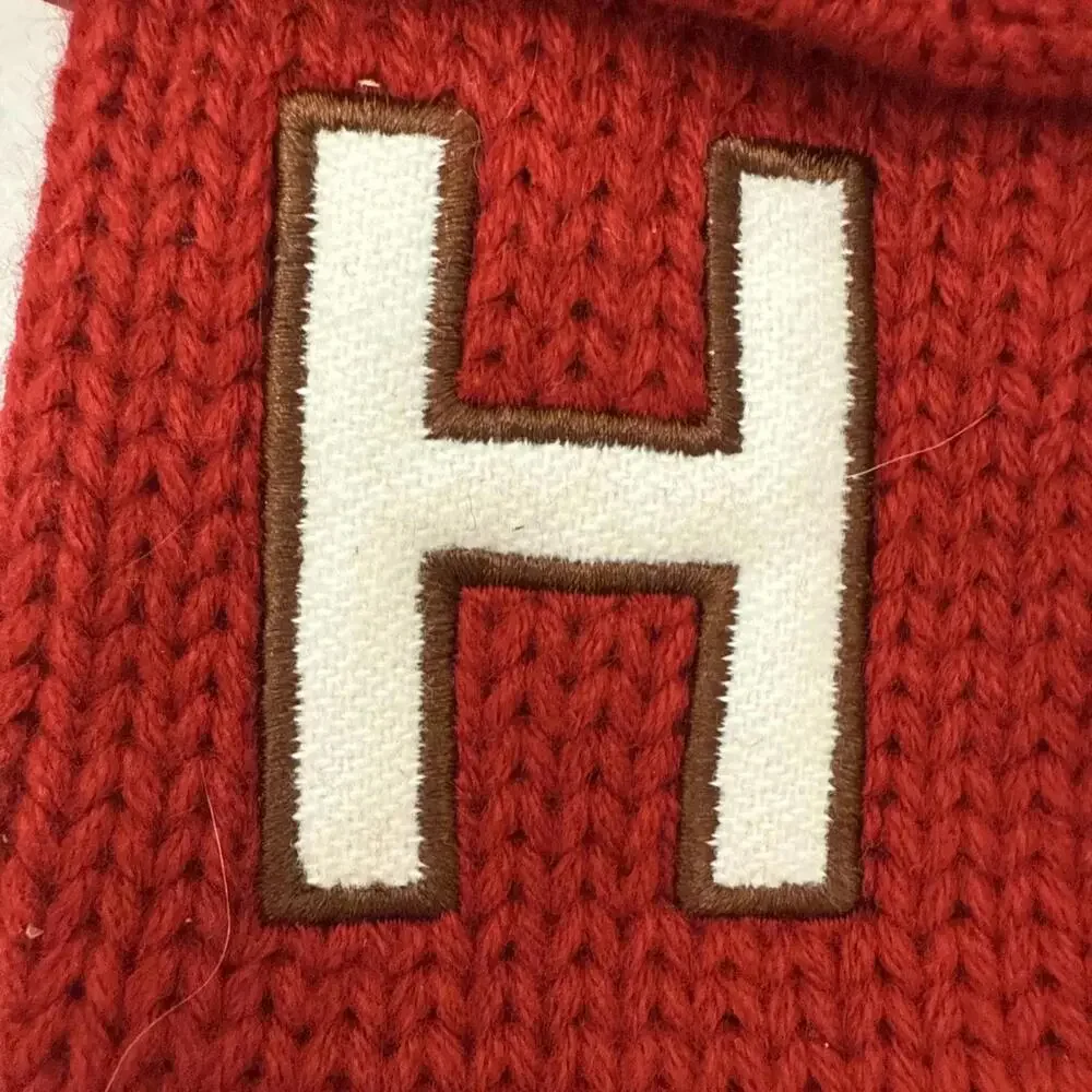 Wondershop Letter H Christmas Stocking Red Knit 8” Mini Monogram Holiday Target